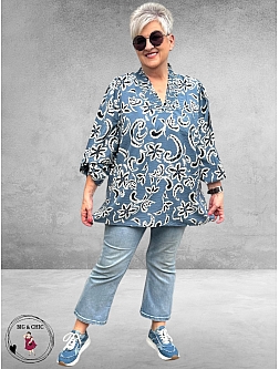 Kaffe Curve Blouse-Shirt Seawhite Paisley